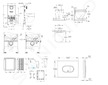 Grohe Rapid SLX - Set předstěnové instalace, klozetu, sedátka SoftClose, tlačítka Arena Cosmopolitan a sady pro vhazování tablet