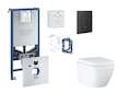 Grohe Rapid SLX - Set předstěnové instalace, klozetu, sedátka SoftClose, tlačítka Even a sady pro vhazování tablet, Triple Vorte