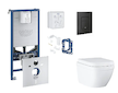 Grohe Rapid SLX - Set předstěnové instalace, klozetu, sedátka SoftClose, tlačítka Even a sady pro vhazování tablet, Triple Vorte