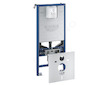 Grohe Rapid SLX - Set předstěnové instalace, klozetu, sedátka SoftClose, tlačítka Even a sady pro vhazování tablet, Triple Vorte