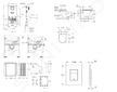 Grohe Rapid SLX - Set předstěnové instalace, klozetu, sedátka SoftClose, tlačítka Skate Cosmopolitan a sady pro vhazování tablet