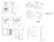 Grohe Rapid SLX - Set předstěnové instalace, klozetu, sedátka SoftClose, tlačítka Skate Cosmopolitan a sady pro vhazování tablet