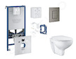 Grohe Rapid SLX - Set předstěnové instalace, klozetu, sedátka SoftClose, tlačítka Skate Cosmopolitan a sady pro vhazování tablet