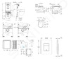 Grohe Rapid SLX - Set předstěnové instalace, klozetu, sedátka SoftClose, tlačítka Skate Cosmopolitan a sady pro vhazování tablet