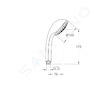 Grohe Relexa - Sprchová hlavice Five 100, 5 proudů, chrom 28796000