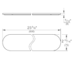 Grohe Selection - Polička 60 cm, sklo 41057000