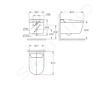 Grohe Sensia - Elektronický bidet s keramikou, Rimless, Triple Vortex, HyperClean, alpská bílá 36507SH0