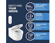 Grohe Sensia - Elektronický bidet s keramikou, Rimless, Triple Vortex, HyperClean, alpská bílá 36507SH0