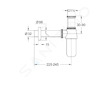 Grohe Sifony - Designový sifon, chrom 28920000