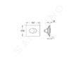 Grohe Skate Air - Ovládací tlačítko, alpská bílá 42305SH0