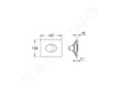 Grohe Skate Air - Ovládací tlačítko, matný chrom 38506P00
