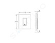 Grohe Skate Cosmo - Ovládací tlačítko, chrom/sklo, měsíční bílá 38846LS0