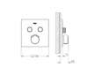 Grohe SmartControl - Baterie pod omítku, 2 výstupy, chrom 29148000