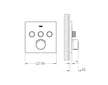Grohe SmartControl - Baterie pod omítku, 3 výstupy, chrom 29149000