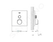 Grohe SmartControl - Baterie pod omítku s 1 výstupem, chrom 29147000