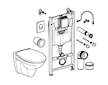 Grohe Solido - Sada pro závěsné WC + klozet a sedátko softclose, tlačítko Skate Air, bílá 39117000