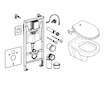 Grohe Solido - Set předstěnové instalace, klozetu a bidetového sedátka Bau Ceramic, softclose, tlačítko Even, chrom SANI15BB1102