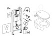Grohe Solido - Set předstěnové instalace, klozetu a bidetového sedátka Bau Ceramic, softclose, tlačítko Even, chrom SANI15BB1102