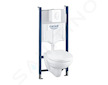 Grohe Solido - Set předstěnové instalace, klozetu a sedátka softclose, tlačítko Skate Air, alpská bílá 39116000