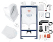 Grohe Solido - Set předstěnové instalace, klozetu a sedátka, softclose, tlačítko Skate Air, chrom 39192000