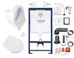 Grohe Solido - Set předstěnové instalace, klozetu a sedátka, softclose, tlačítko Skate Air, chrom 39192000