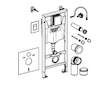 Grohe Solido - Set předstěnové instalace, klozetu a sedátka Start Edge Ceramic, softclose, tlačítko Even, chrom SANI15BB1103