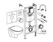 Grohe Solido - Set předstěnové instalace, klozetu Bau Ceramic a sedátka Slim softclose, tlačítka Sail, chrom/bílá 39900000