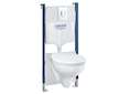 Grohe Solido - Set předstěnové instalace, klozetu Bau Ceramic a sedátka softclose, tlačítko Start, chrom 39419000