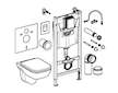 Grohe Solido - Set předstěnové instalace, klozetu Edge Ceramic a sedátka softclose, tlačítko Even, chrom 39816000
