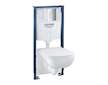 Grohe Solido - Set předstěnové instalace, klozetu Edge Ceramic a sedátka softclose, tlačítko Even, chrom 39817000