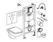 Grohe Solido - Set předstěnové instalace, klozetu Edge Ceramic a sedátka softclose, tlačítko Even, chrom 39817000