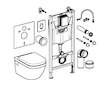 Grohe Solido - Set předstěnové instalace, klozetu Euro Ceramic a sedátka softclose, tlačítko Arena Cosmopolitan, chrom 39700000