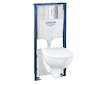 Grohe Solido - Set předstěnové instalace, klozetu Euro Ceramic a sedátka softclose, tlačítko Arena Cosmopolitan, chrom 39902000