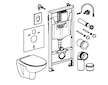 Grohe Solido - Set předstěnové instalace, klozetu Euro Ceramic a sedátka softclose, tlačítko Arena Cosmopolitan, chrom 39902000