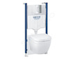 Grohe Solido - Set předstěnové instalace, klozetu Euro Ceramic a sedátka softclose, tlačítko Skate Cosmopolitan, chrom 39890000