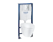 Grohe Solido - Set předstěnové instalace, klozetu Serel a sedátka softclose, tlačítka Start, chrom/bílá 39583000