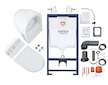Grohe Solido - Set předstěnové instalace, klozetu Serel a sedátka softclose, tlačítko Skate Cosmopolitan, chrom 38528SET-KH