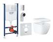 Grohe Solido - Set předstěnové instalace s příslušenstvím, klozetu Euro Ceramic a sedátka softclose, tlačítko Skate Cosmopolitan