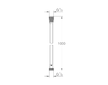 Grohe  - Sprchová hadice VitalioFlex Silver Long-Life 1 m, chrom 22111000
