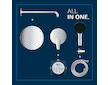 Grohe Start Edge - Sprchový set pod omítku, průměr 25 cm, 2 proudy, chrom 25293000