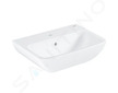 Grohe Start Edge - Umyvadlo 55x40 cm, s přepadem, otvor pro baterii, alpská bílá 39949000