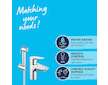 Grohe Start Edge - Umyvadlová baterie s bidetovou sprškou, chrom 23773001