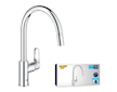 Grohe Start Flow - Dřezová baterie s výsuvnou koncovkou, chrom 30569000