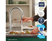 Grohe Start Flow - Dřezová baterie s výsuvnou koncovkou, chrom 30569000