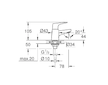 Grohe Start Flow - Umyvadlový ventil, chrom 20577000