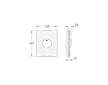 Grohe Surf - Ovládací tlačítko, chrom 38574000
