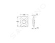 Grohe Surf - Ovládací tlačítko, matný chrom 42302P00