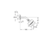 Grohe Tempesta Cosmopolitan - Hlavová sprcha, 3jet, chrom 26090001