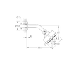 Grohe Tempesta Cosmopolitan - Hlavová sprcha, 4jet, chrom 27869001