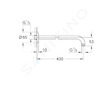 Grohe Tempesta - Sprchové rameno, 40 cm, chrom 27851000